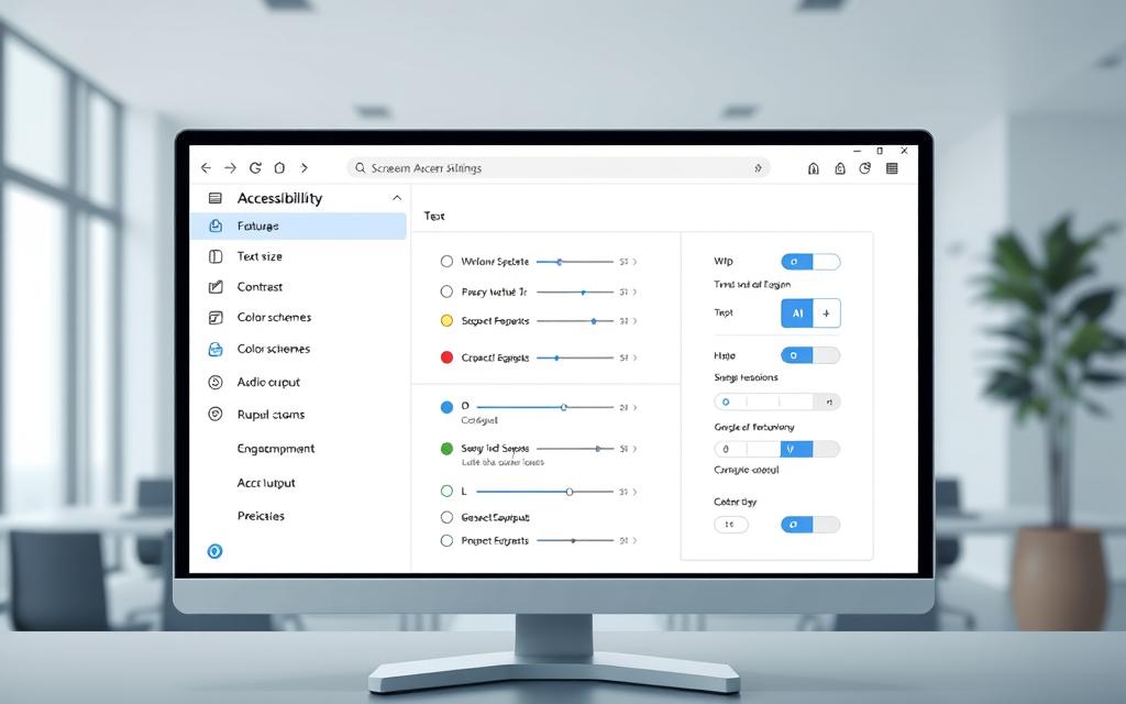 screen reader customisation features