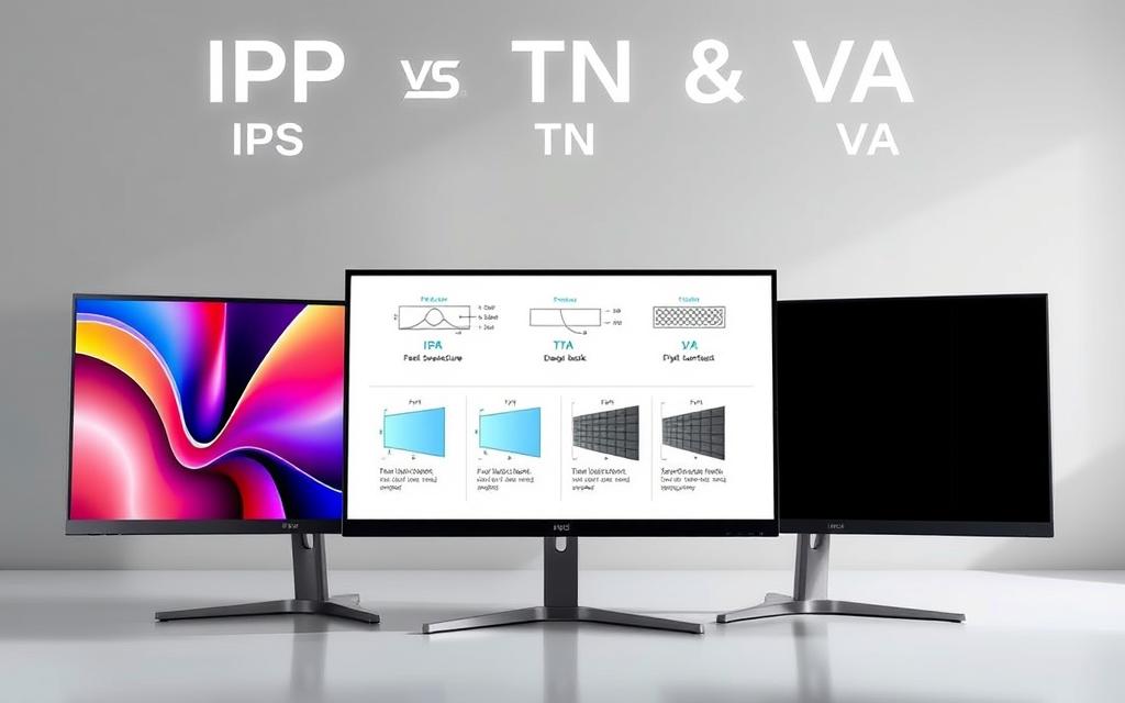 IPS vs TN and VA panel comparison